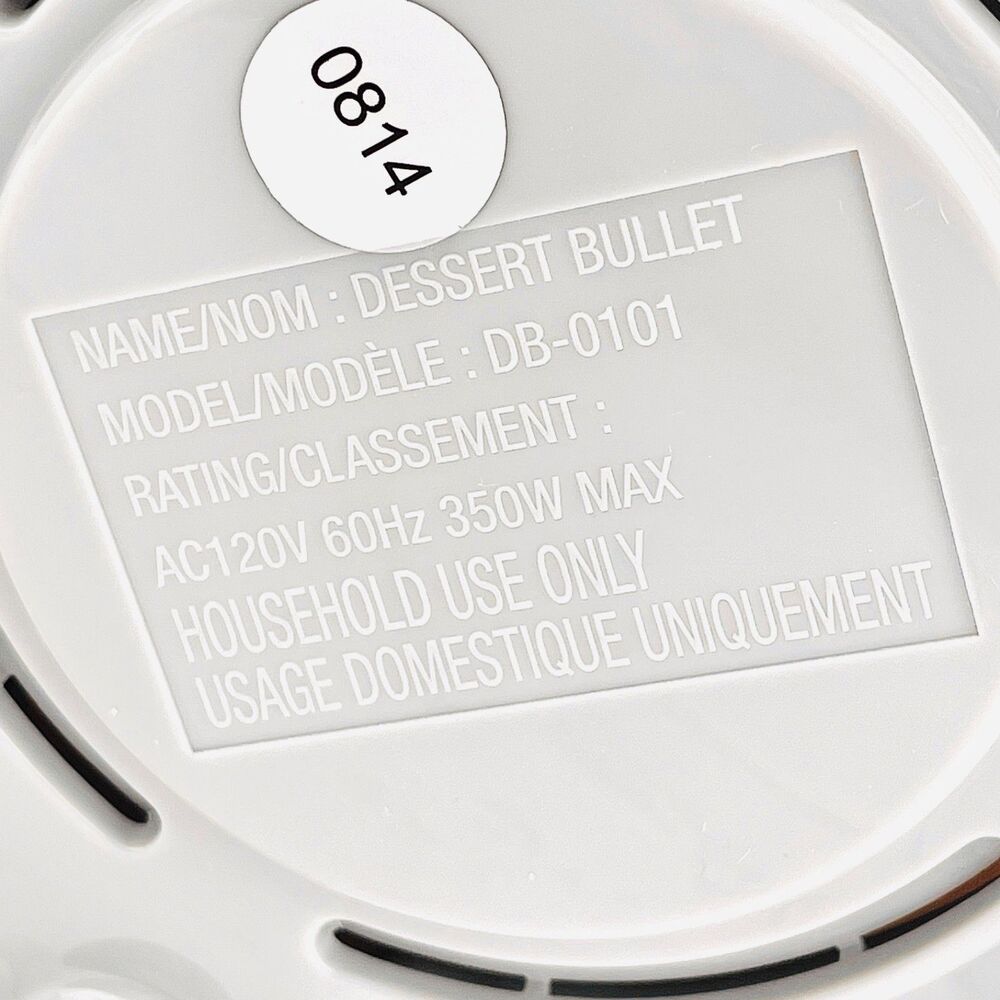 Magic Bullet Dessert Bullet DB-0101 Base Unit Only With User Guide/Recipe Book - Picture 9 of 10